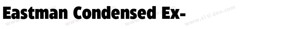 Eastman Condensed Ex字体转换